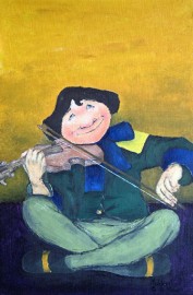 Le violoniste gaucher