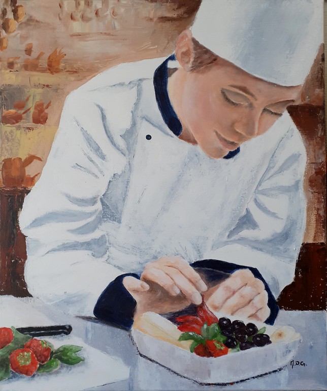 acrylique au couteau