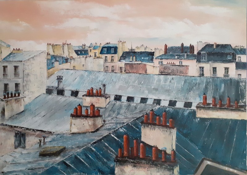 acrylique au couteau